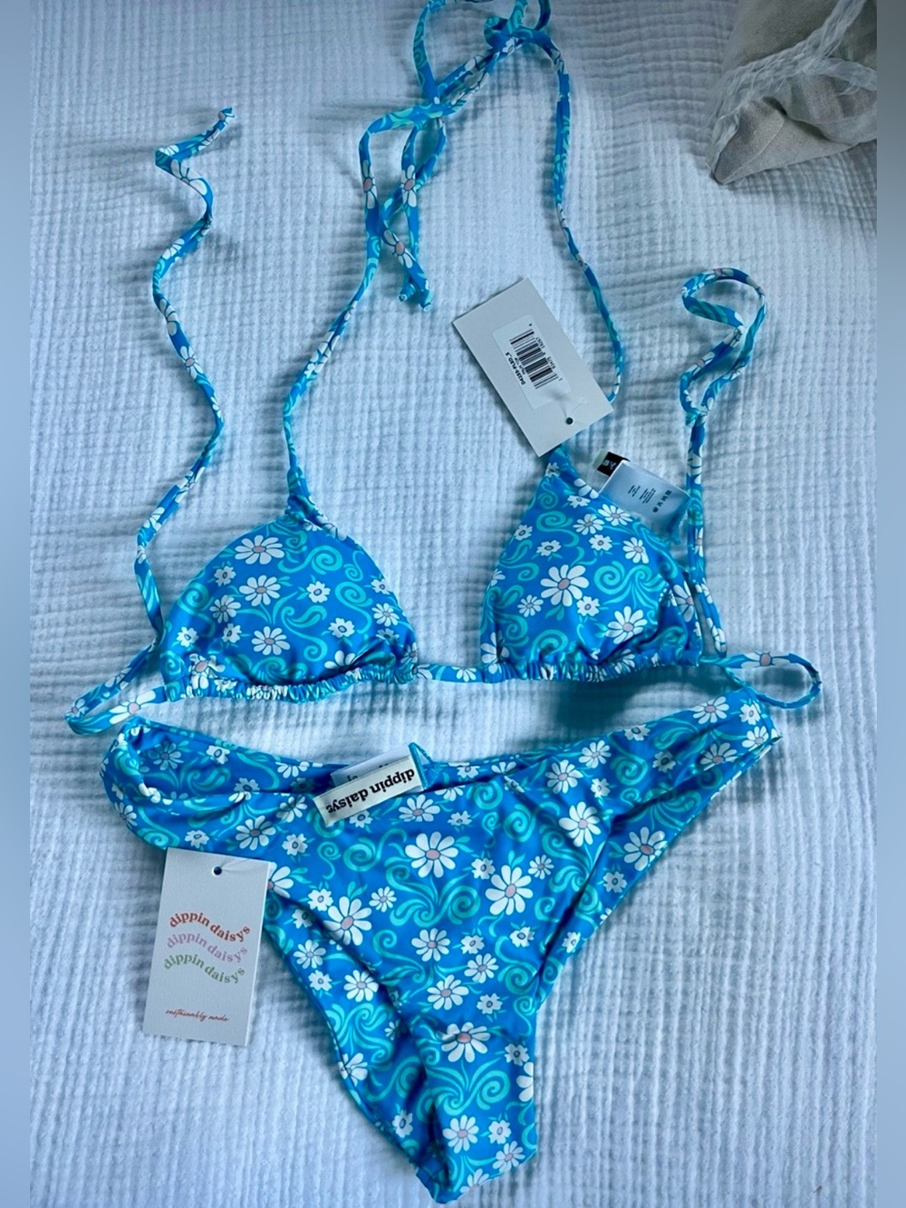 Dippin' Daisy's Turquoise & White Flora' Bikini